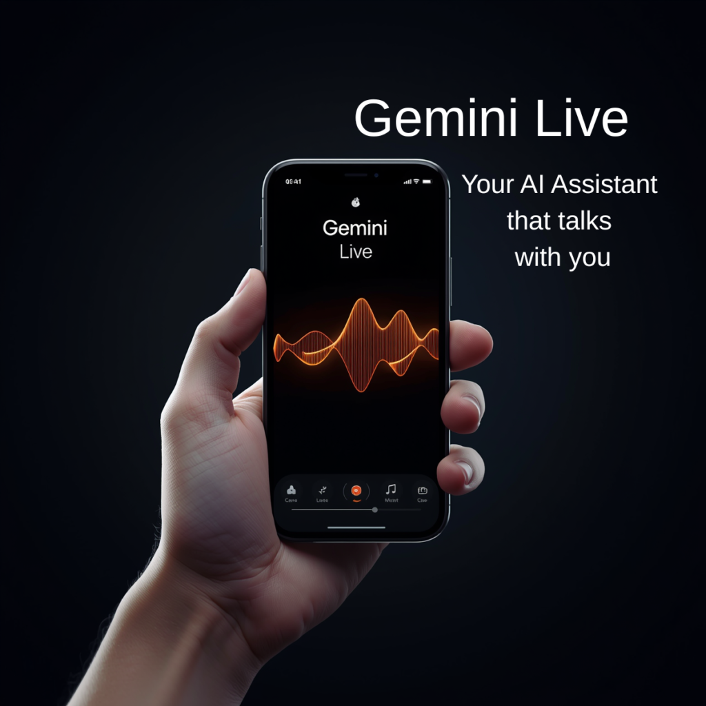 How to use Gemini Live on a smartphone