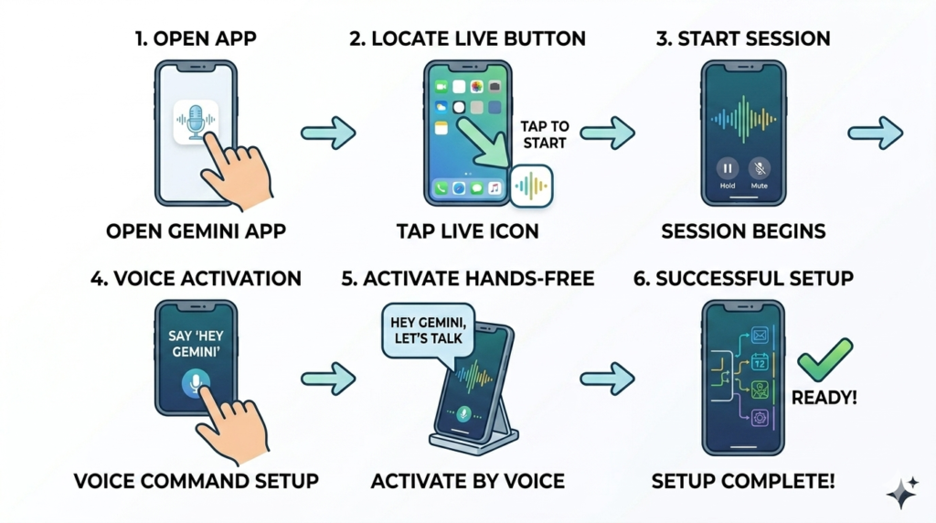 How to Set Up a Gemini Live Account